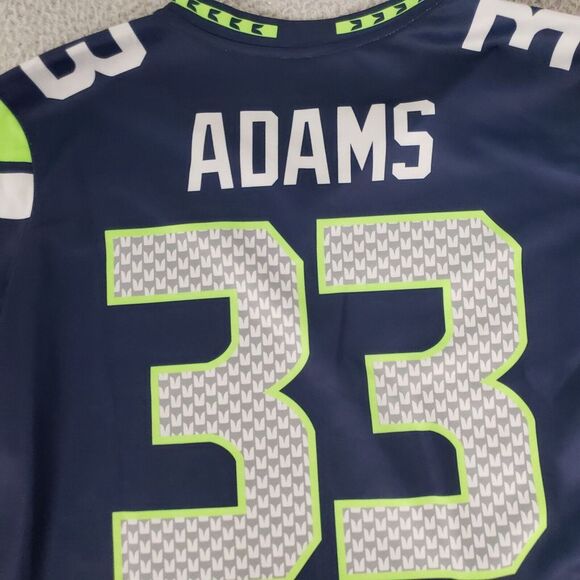 Seattle Seahawks Jersey Womens Medium Blue Nike On Field 33 Jamal Adams New Tags - Picture 10 of 12